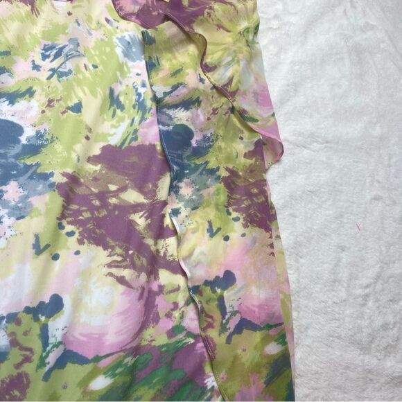 BCBGMaxazria New With Tags Multi-Color Floral Spaghetti Strap Dress Size Small - Picture 10 of 13